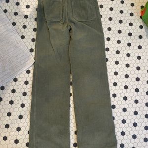 REFORMATION GREEN CORDUROY JEANS SIZE. 27